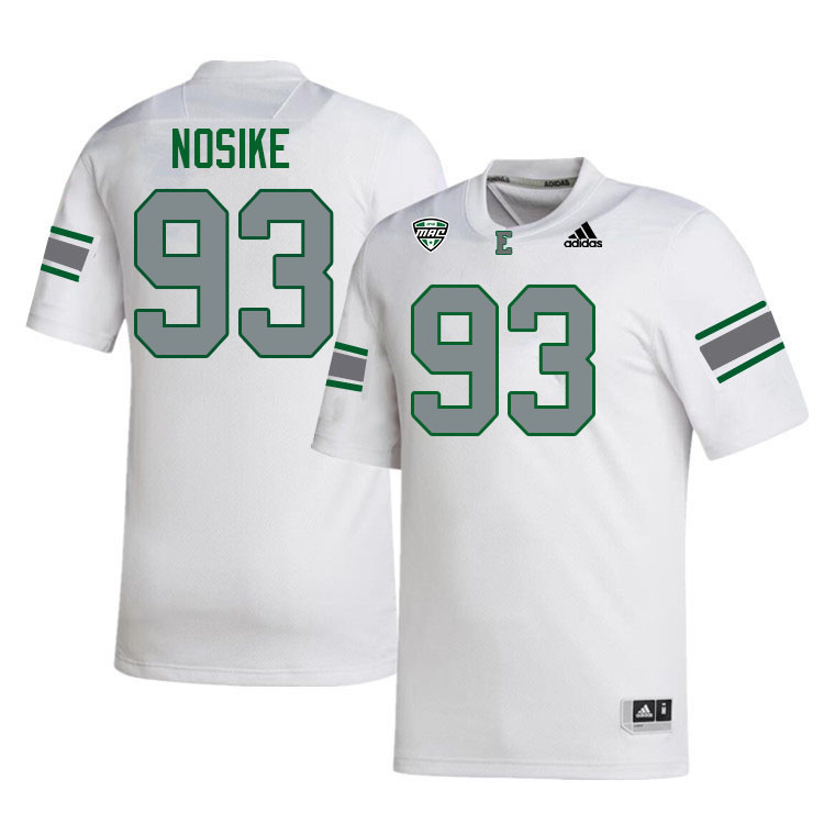 Eastern Michigan Eagles #93 Ugo Nosike College Football Jerseys Stitched Sale-White